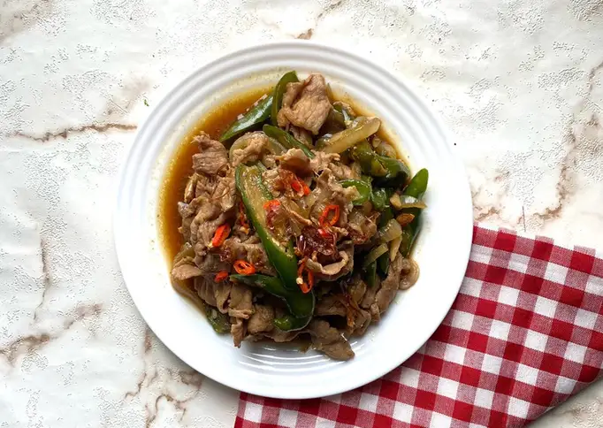 Tumis Slice Beef Cabe Hijau