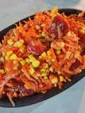 Ensalada de zanahoria, choclo y cherrys