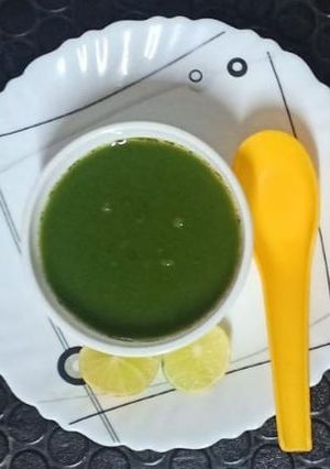 A picture of Spinach soup🥣.