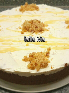 صورة لوصفة آيسكريم كيك بالجوز 👌😍