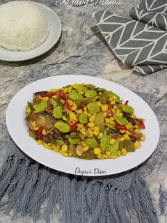 Foto resep Oseng Peda Pete Jagung Manis