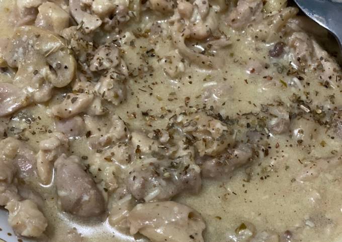 Creamy chicken mushroom