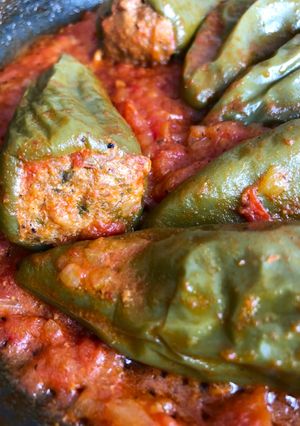Une photo de Poivrons farcis