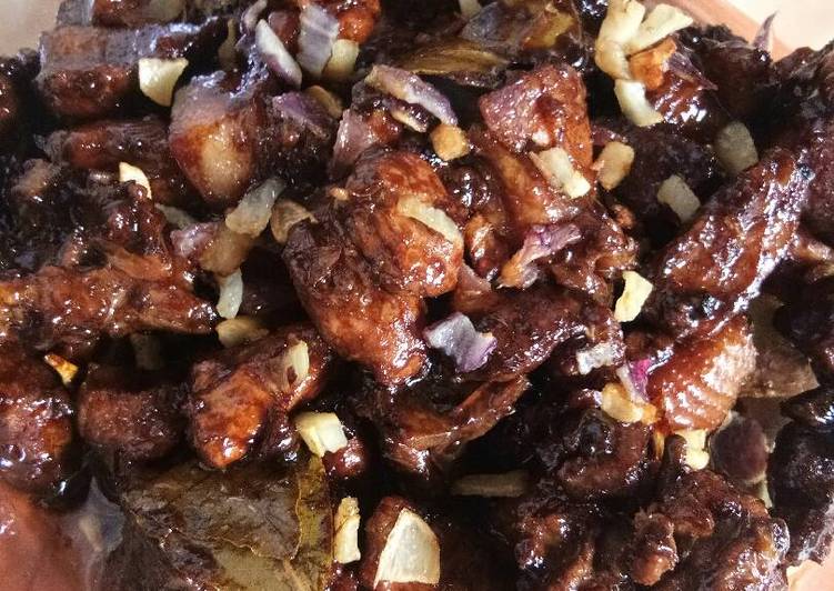 Easiest Way to Make Homemade Chicken and pork adobo