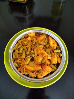 A picture of Long Beans Mustard Paste Curry (Barbati Chadchadi).