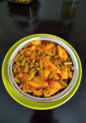 A picture of Long Beans Mustard Paste Curry (Barbati Chadchadi).