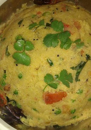 A picture of Sooji Upma.