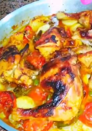 صورة لوصفة صينيه بطاطس بفراخ بطريقه جديده وجميله