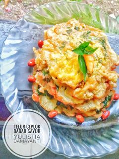 Foto resep ⁵⁰Telur ceplok dadar sayur