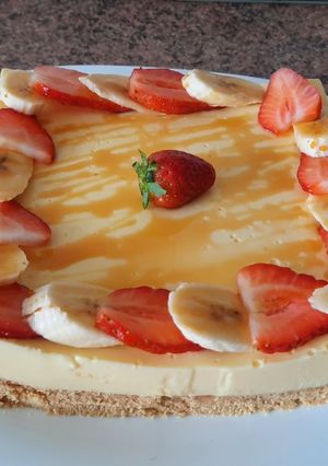 Foto principal de Tarta fría rápida sin, sin huevo y sin harina