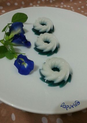 Foto resep Agar Agar Santan Bunga Telang