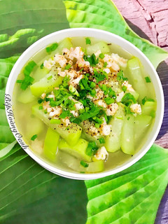 Hình của món Canh Bầu Nấu Tôm.
