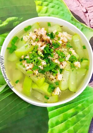 Hình của món Canh Bầu Nấu Tôm.