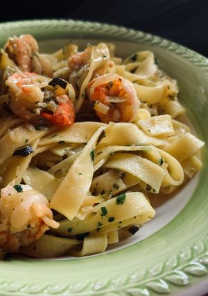 Foto di Tagliatelle Mazzancolle e Zucchine
