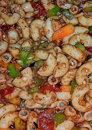 A picture of Masala macaroni.