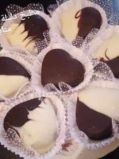 صورة لوصفة قلوب الشوكولاته