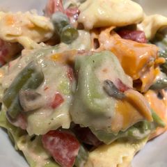 A picture of Quick and Easy Creamy Tortellini.