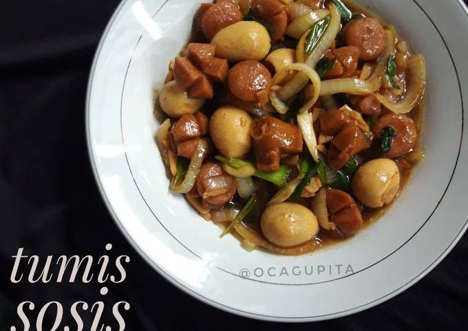 Resep Tumis Sosis Saus Tiram Oleh Oca Gupita Cookpad