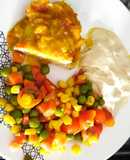 Pechuga de pollo al curry