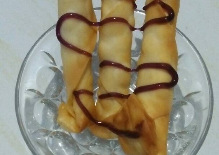 Resep masakan Tape Dumpling Choco Blueberry | Cara Mengolah Tape Dumpling Choco Blueberry Yang Enak Dan Lezat