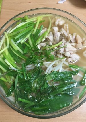 Hình của món Phở gà.