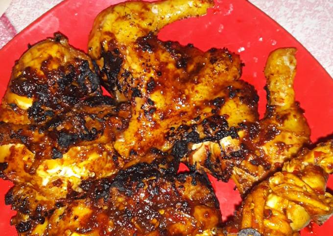 Ayam bakar pedas asam manis