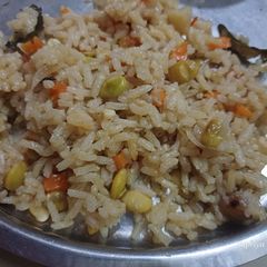 A picture of Lima beans pulao.