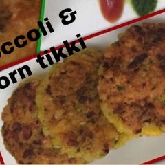 A picture of Broccoli & Corn tikki.