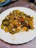 Judía verde con sofrito y huevo