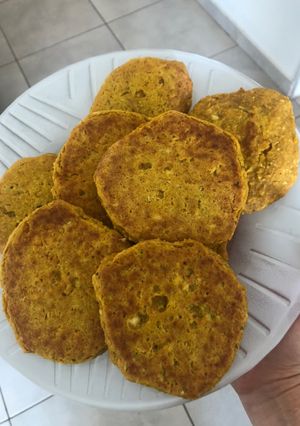 Una foto de Hamburguesas de garbanzos y calabaza