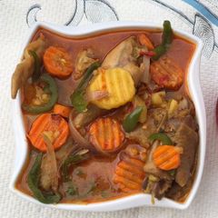 A picture of Chicken pepper soup.
