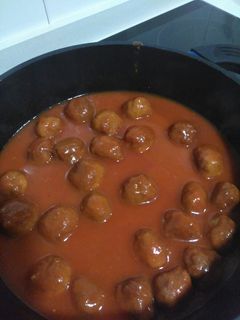 Una foto de Albóndigas en salsa de tomate