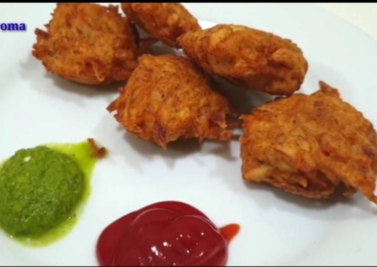 Simple Way to Prepare Ultimate Potato chicken Laccha pakoda Recipe