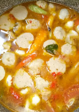 Foto resep Tomyam ayam bakso