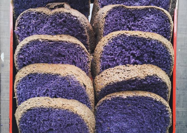 Purple sweet potato soft bread