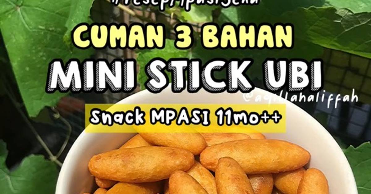 Resep SIMPLE MINI STICK UBISnack MPASI 11bulan++ resepMpasiSena oleh