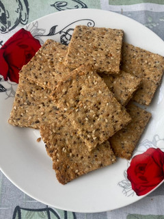 Una foto de Crackers de semillas saludables