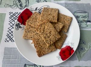 Una foto de Crackers de semillas saludables