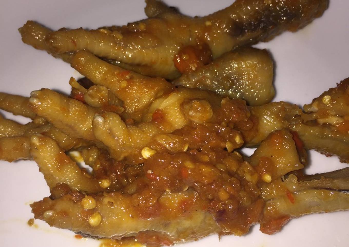 Ceker pedas asam manis
