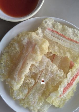 Gambar Rice Paper Crackers with Crab Sticks