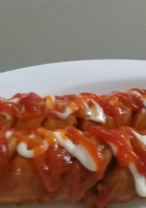 Foto resep Sosis Bakar Teflon. #Bandung_recookNovaliaRika