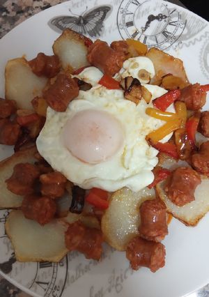 Foto principal de Huevos fritos con chistorra