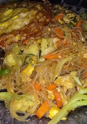 Foto resep Menu bumil Mie oseng2 kembang koL