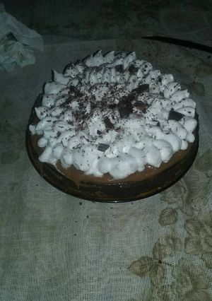 Una foto de Torta Brownie con dulce de leche y merengue italiano