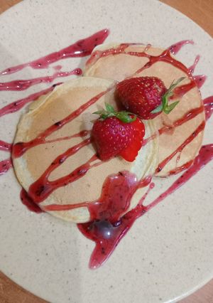 Foto resep Pancake Strawberry