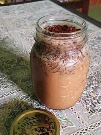 Langkah Gampang Menyiapkan Resep Es capuchino cincau yang Uenak Anti Ribet, Lezat