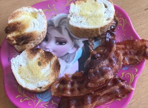 Una foto de Desayuno americano en casa