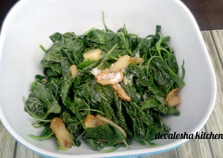 291. Tumis Bayam Bawang Putih