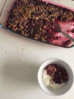 Foto de Crumble de Frutos Vermelhos