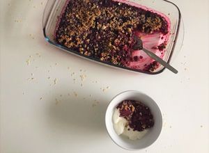 Foto de Crumble de Frutos Vermelhos
